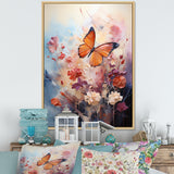 Butterfly Whimsical Flight Bouquet - Butterfly Living Room Wall Art