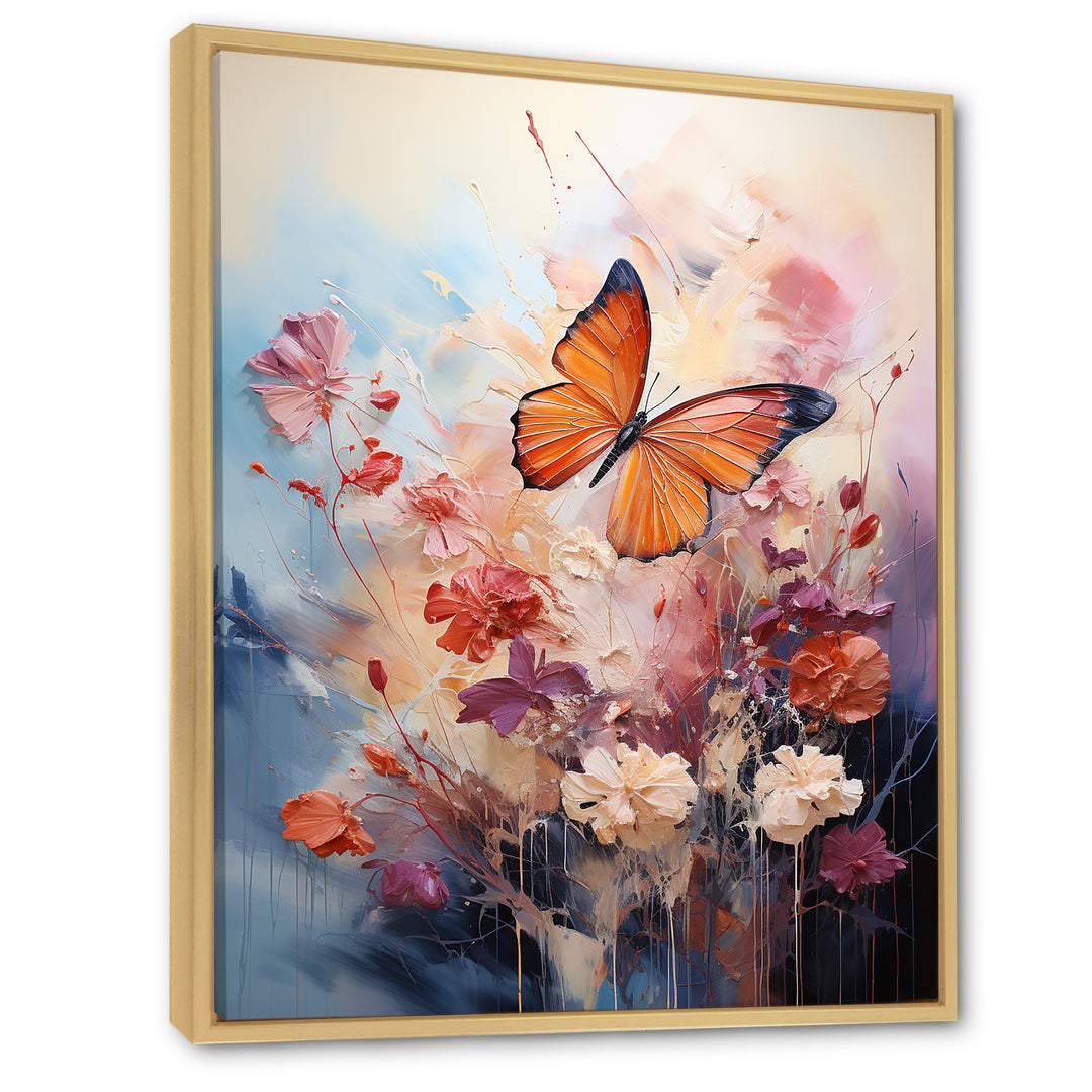 Butterfly Whimsical Flight Bouquet - Butterfly Living Room Wall Art