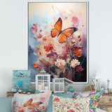 Butterfly Whimsical Flight Bouquet - Butterfly Living Room Wall Art