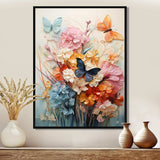 Butterfly Whimsical Flight Bouquet I - Animals Canvas Wall Art