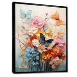 Butterfly Whimsical Flight Bouquet I - Animals Canvas Wall Art