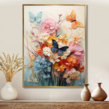 Butterfly Whimsical Flight Bouquet I - Animals Canvas Wall Art