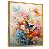 Butterfly Whimsical Flight Bouquet I - Animals Canvas Wall Art