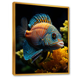 Corals Butterflyfish Aquamarine Adventure - Butterfly Fish Canvas Wall Art