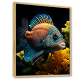 Corals Butterflyfish Aquamarine Adventure - Butterfly Fish Canvas Wall Art