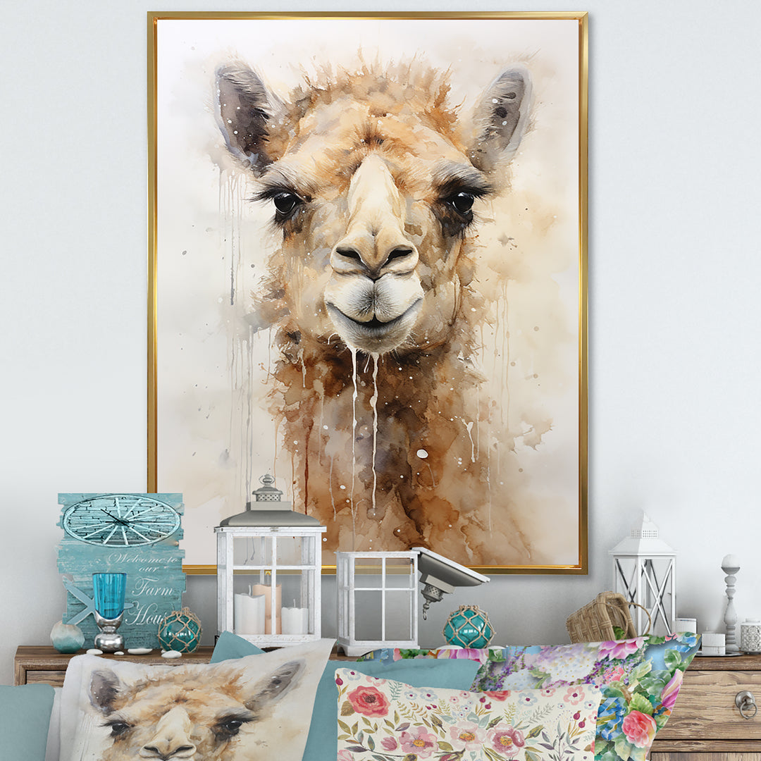 Minimalism Beige Camel - Beige Camel Wall Art