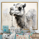 Minimalism Monochrome Camel - Camel Large Canvas Wall Art