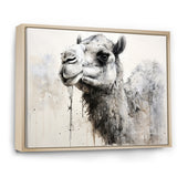 Minimalism Monochrome Camel - Camel Large Canvas Wall Art