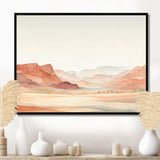 Minimalism Canyon View I - Landscapes Canvas Wall Art