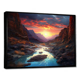 Canyon Desert Sunset I - Landscapes Canvas Wall Art