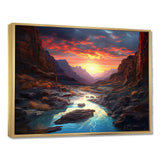 Canyon Desert Sunset I - Landscapes Canvas Wall Art