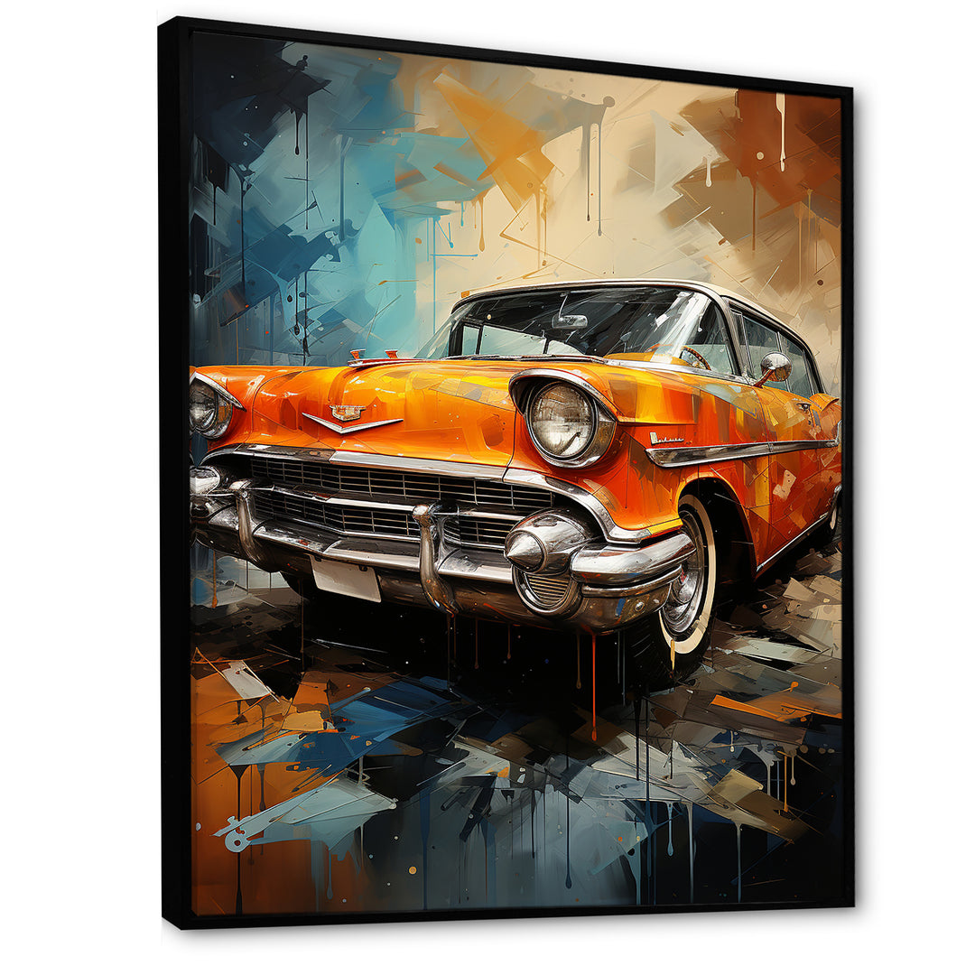 Abstract Vintage Car Memory - Car Vintage Canvas Wall Art