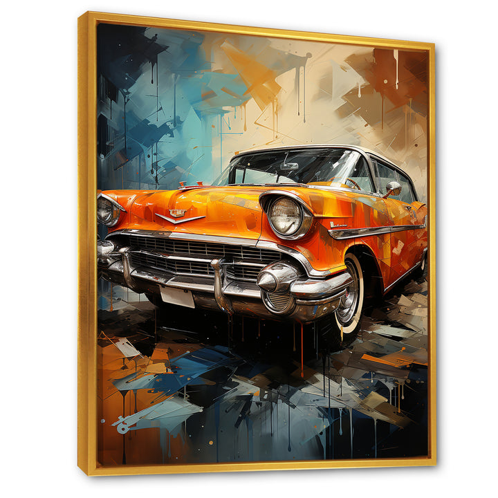 Abstract Vintage Car Memory - Car Vintage Canvas Wall Art