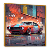 Graffiti Car In Tokyo - Car/Van Canvas Wall Art