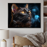 Burmese Beauty Black Cat - Cat Large Canvas Wall Art