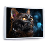 Burmese Beauty Black Cat - Cat Large Canvas Wall Art