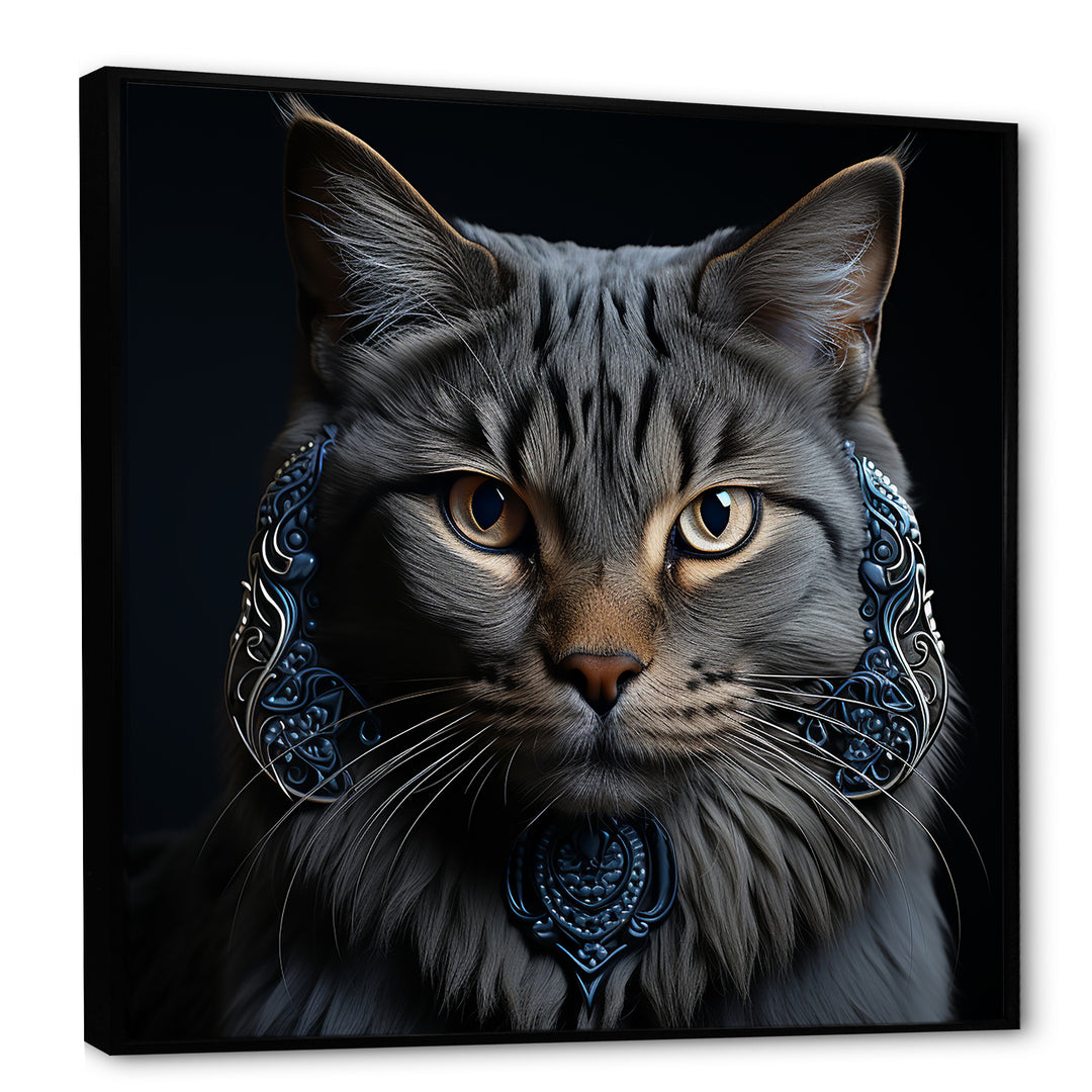 Chartreux Cat Portrait - Cat Living Room Wall Art