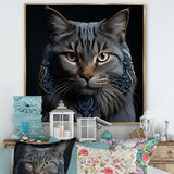 Chartreux Cat Portrait - Cat Living Room Wall Art