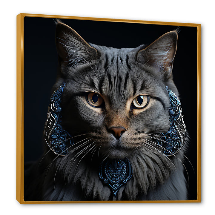 Chartreux Cat Portrait - Cat Living Room Wall Art