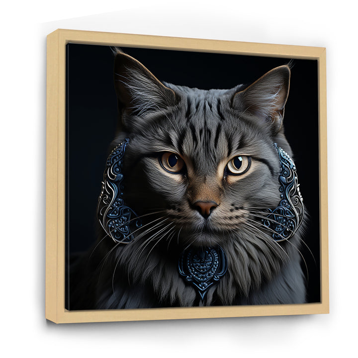 Chartreux Cat Portrait - Cat Living Room Wall Art