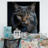 Chartreux Cat Portrait - Cat Living Room Wall Art
