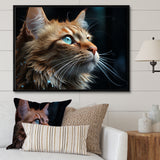 Chartreux Contemplation Cat Eyes - Cat Canvas Wall Art