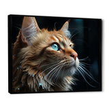 Chartreux Contemplation Cat Eyes - Cat Canvas Wall Art