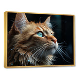 Chartreux Contemplation Cat Eyes - Cat Canvas Wall Art