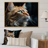 Chartreux Contemplation Cat Eyes - Cat Canvas Wall Art