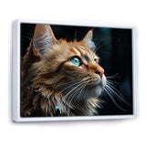 Chartreux Contemplation Cat Eyes - Cat Canvas Wall Art