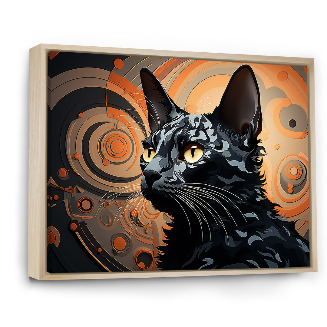 Cornish Rex Curves Cat - Cat Wall Decor