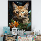 Havana Brown Mystique Cat - Beige Cat Wall Art