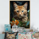 Havana Brown Mystique Cat - Beige Cat Wall Art