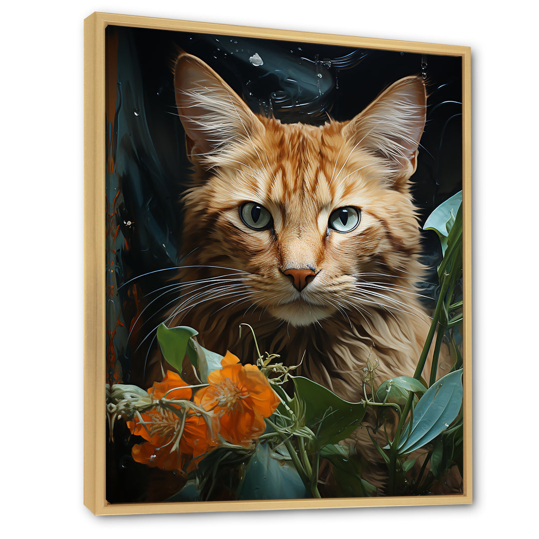 Havana Brown Mystique Cat - Beige Cat Wall Art