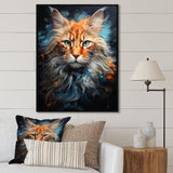 Maine Coon Majesty Cat - Cat Large Canvas Wall Art