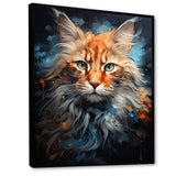 Maine Coon Majesty Cat - Cat Large Canvas Wall Art