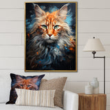 Maine Coon Majesty Cat - Cat Large Canvas Wall Art