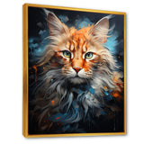 Maine Coon Majesty Cat - Cat Large Canvas Wall Art