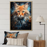Maine Coon Majesty Cat - Cat Large Canvas Wall Art