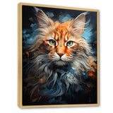 Maine Coon Majesty Cat - Cat Large Canvas Wall Art