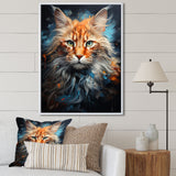 Maine Coon Majesty Cat - Cat Large Canvas Wall Art