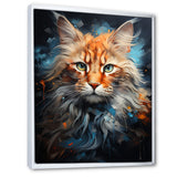 Maine Coon Majesty Cat - Cat Large Canvas Wall Art