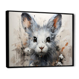 Minimalism Mice In Abstract Portrait - Mouse Canvas Wall Art