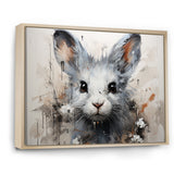 Minimalism Mice In Abstract Portrait - Mouse Canvas Wall Art