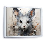 Minimalism Mice In Abstract Portrait - Mouse Canvas Wall Art