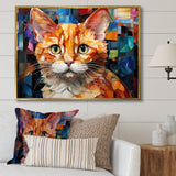Abstract Munchkin Marvel Cat Portrait - Cat Wall Decor