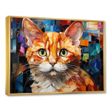 Abstract Munchkin Marvel Cat Portrait - Cat Wall Decor