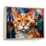 Abstract Munchkin Marvel Cat Portrait - Cat Wall Decor
