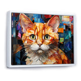 Abstract Munchkin Marvel Cat Portrait - Cat Wall Decor