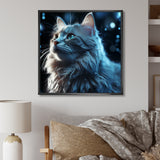 Nebelung Cat Nightfall Portrait - Cat Wall Art Prints